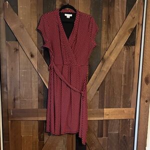 Diane Von Furstenberg Red Asymmetrical Dress
